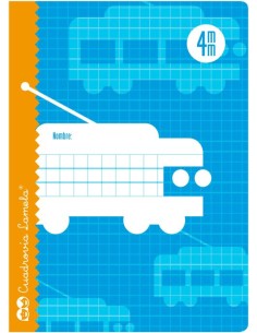 LIBRETA 4º 16H 70G CUADROVIA 4MM